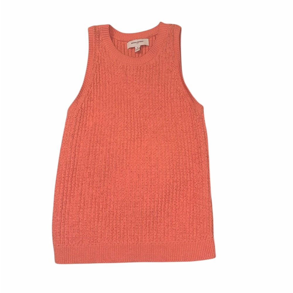 Banana Republic knit Coral Sleeveless Top size small